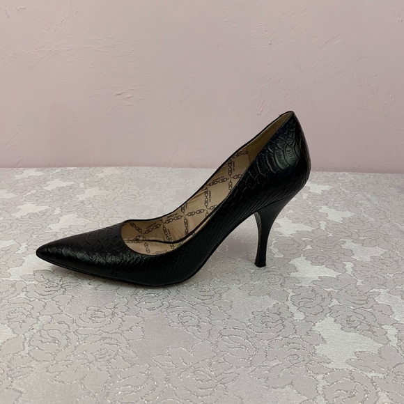 Jones New York Shoes Jones New York Njmaryse Black Reptile Heels